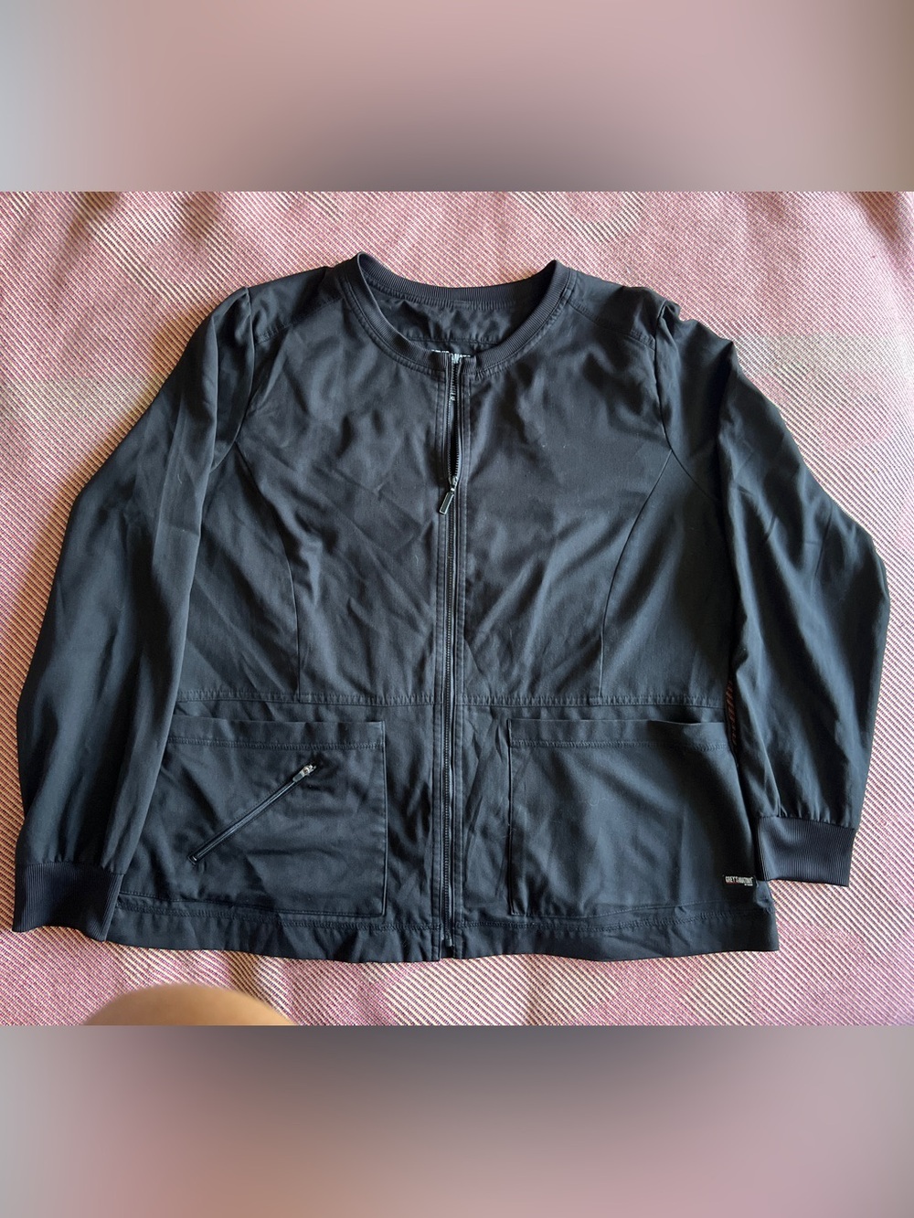 Barco Uniforms Grey's Anatomy Black Top with Red Accent